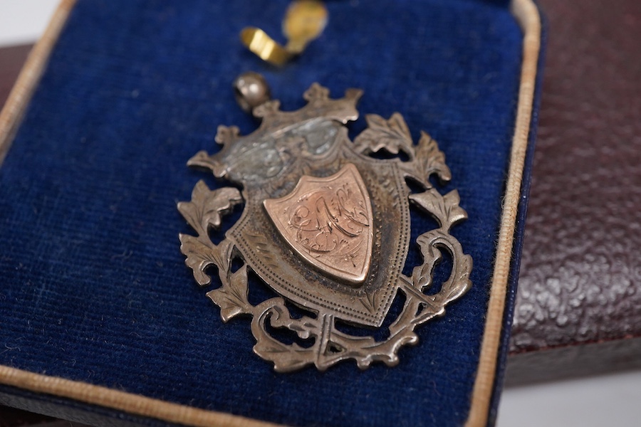 A group of silver etc. medals